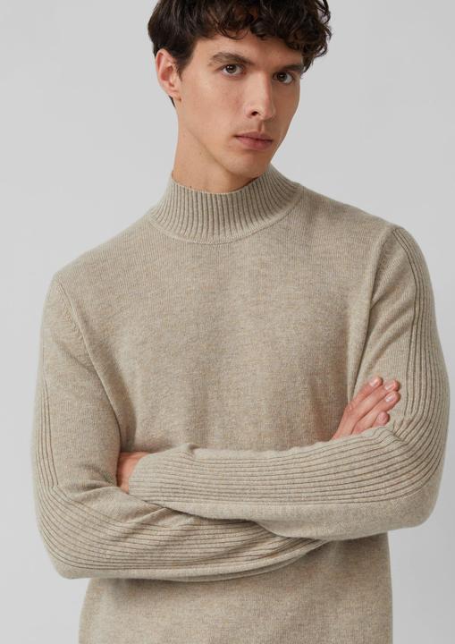 Produktbild s.Oliver Strickpullover Strickpullover aus Wollmix mit Stehkragen (S)