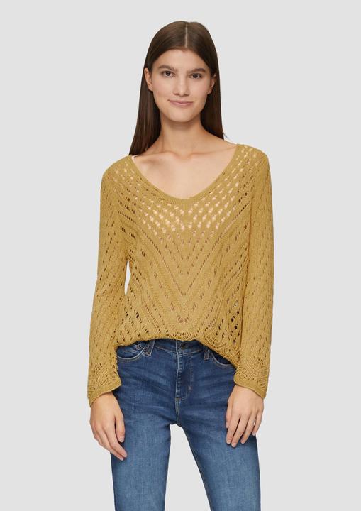Image du produit s.Oliver Strickpullover Leichter Strickpullover in Ajour-Muster (M)