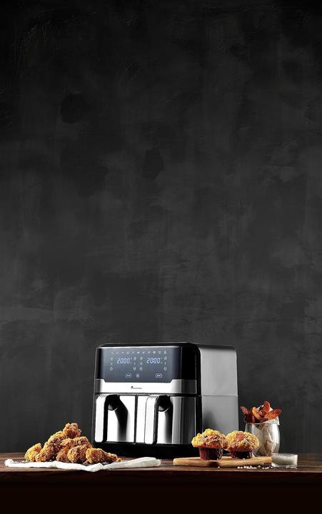 Image du produit MasterPRO Friteuse à air chaud 2400W revêtement antiadhésif, boîtier Cool-Touch, fonction minuterie, avec di