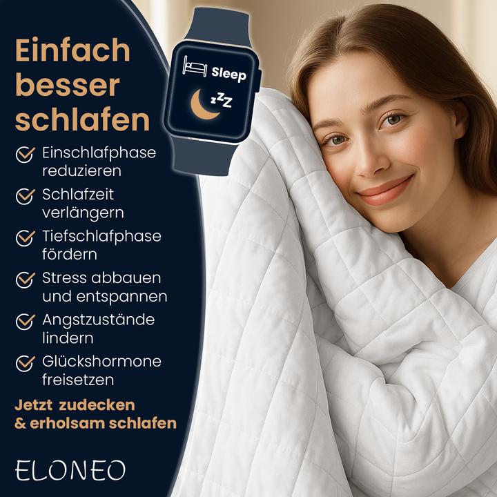 Produktbild Eloneo Gewichtsdecke, 155x220cm, 9 kg (155 x 220 cm)
