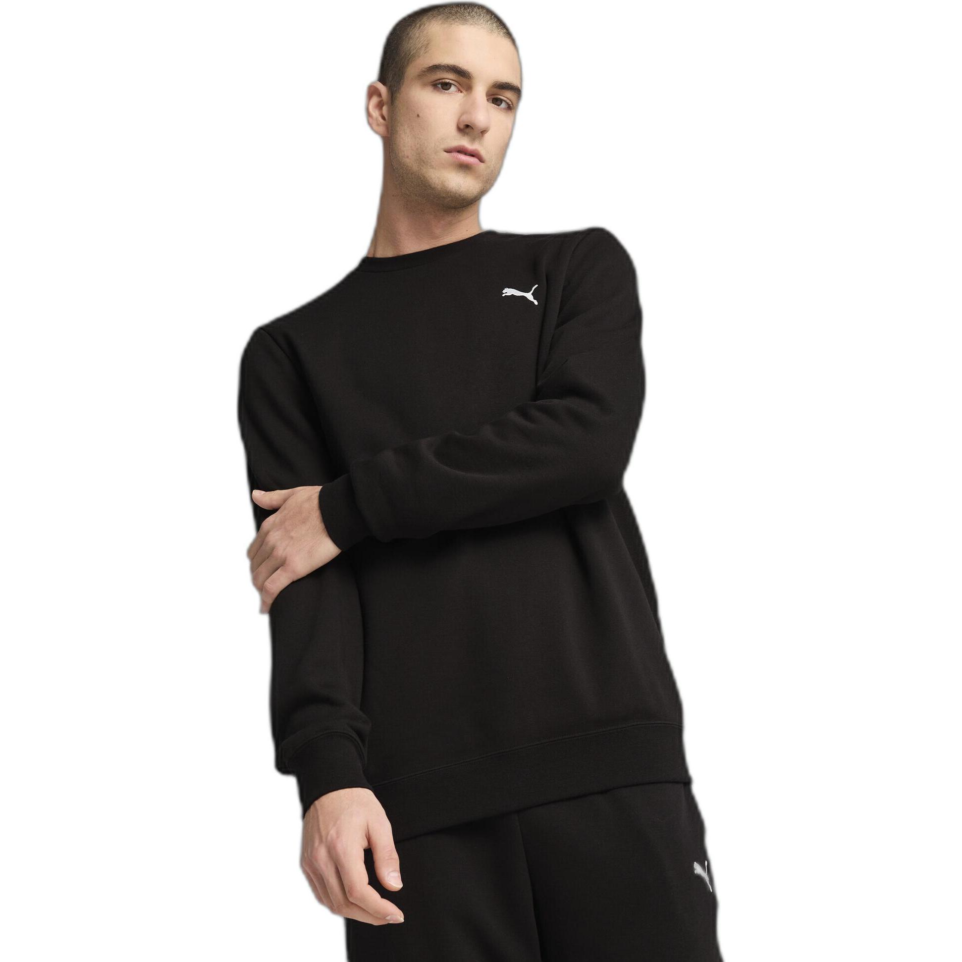 Thumbnail - Puma, Herren, Pullover, ESS Crew FL, Schwarz, (L)