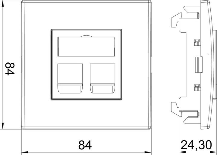 Actual product image OBO Bettermann Built-in unit data technology for 2 6119492
