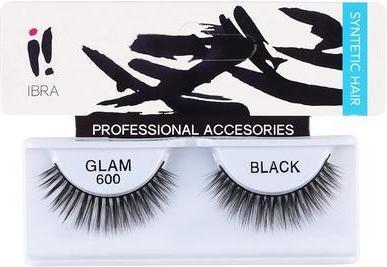 Actual product image Ibra Pair Of False Eyelashes On The Glam 600ack (Artificial eyelashes)