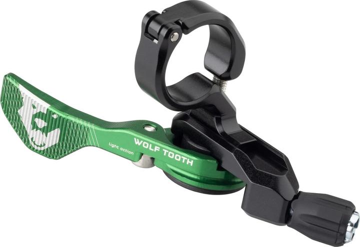 Wolf Tooth ReMote Light Action Remote lever, 22.2mm, green limited