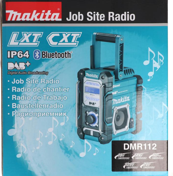 Actual product image Makita DMR 112 (VHF, DAB+, Bluetooth)