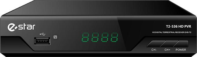 Produktbild Estar TV-Box DVBT2 536 HD Schwarz (DVB-T, DVB-T2)