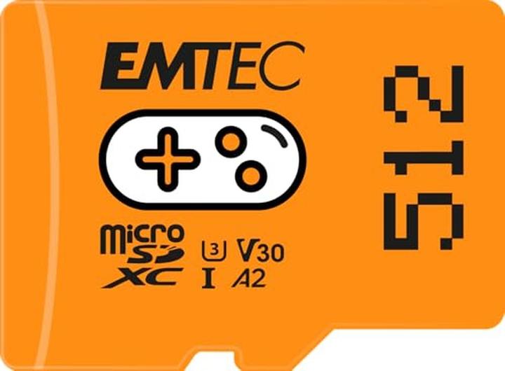 Actual product image Emtec MicroSD Card (512 GB, microSDXC, U3, UHS-I)