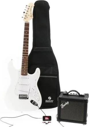 Immagine prodotto Fazley FST118WH set iniziale di chitarra elettrica bianca con amplificatore (Chitarra elettrica)