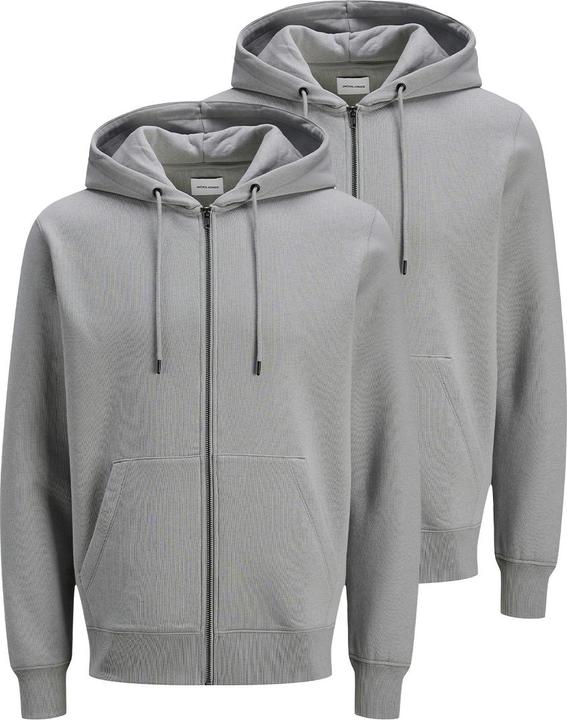 Produktbild Jack & Jones - Star - Sweatjacke / Hoodie - 2er Pack (XXL Ultimate grey) (XXL)