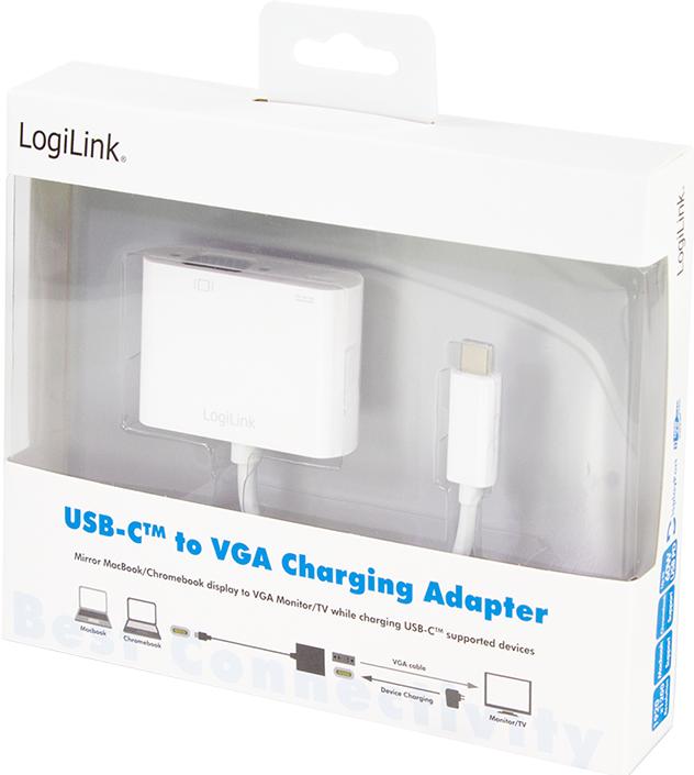 Produktbild LogiLink USB Typ-C zu (VGA, 5.91 cm)