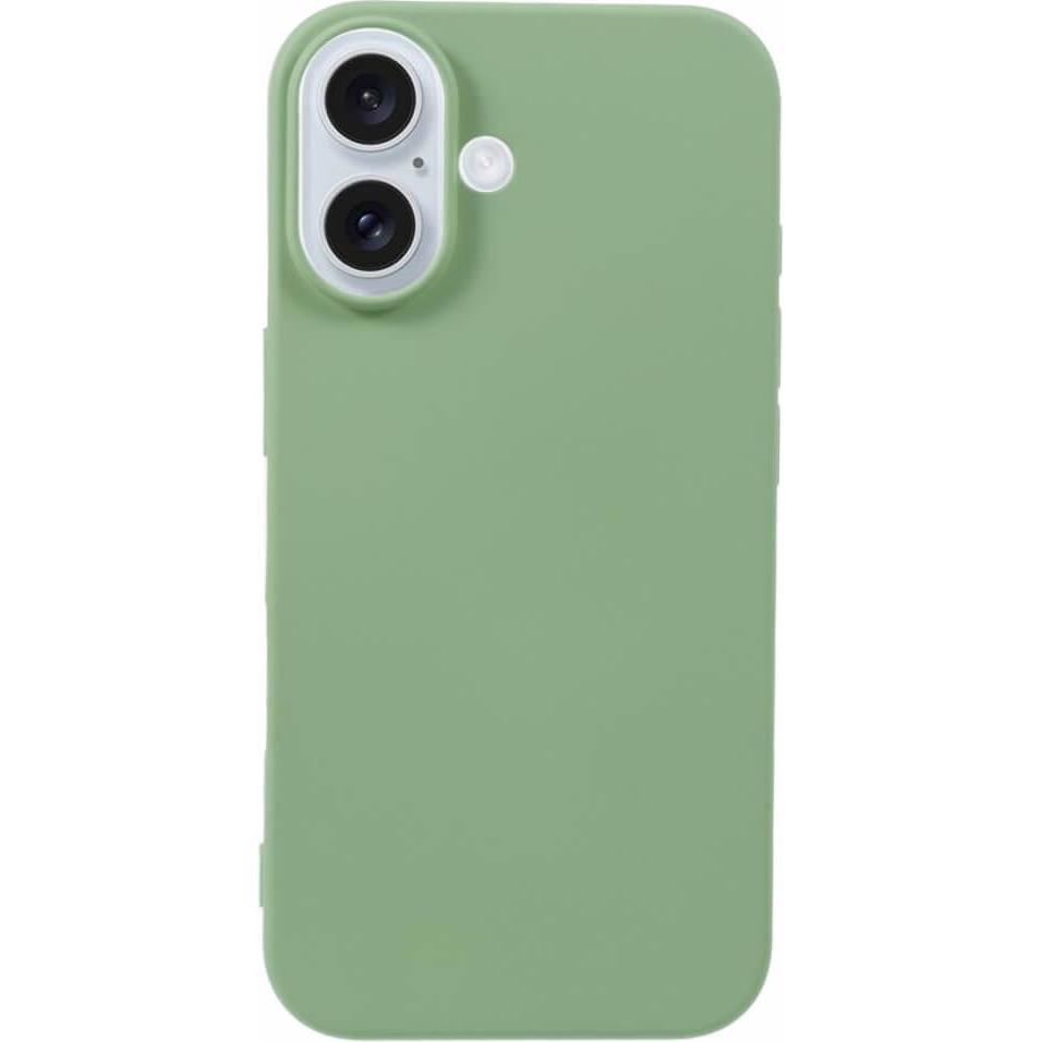 Thumbnail - Cover-Discount iPhone 16 - Silikon Gummi Hülle (Apple iPhone 16), Smartphone Hülle, Grün