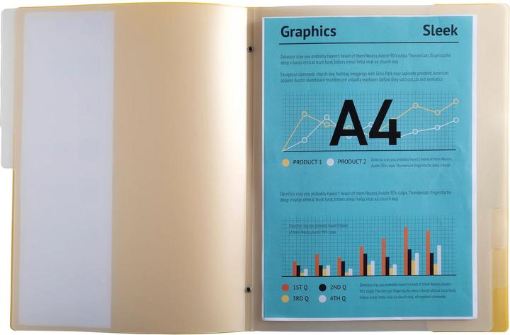 Produktbild Exacompta Fächermappen Set Bee Blue (A4, 1x)