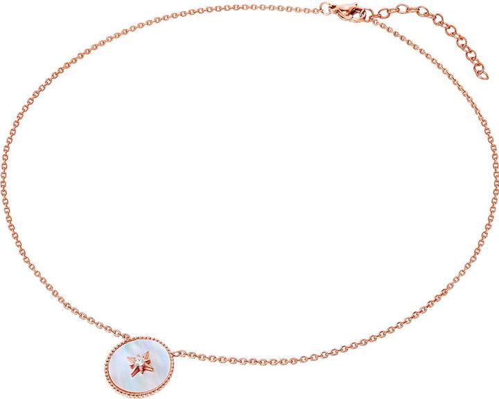 Immagine prodotto Valero Pearls Catena da donna in acciaio inossidabile Preciosa Madreperla Oro Rosa 40,0 cm di base + 5,0 cm di (Acciaio inossidabile, 40 cm)