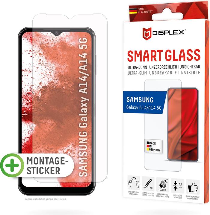 Produktbild Displex Smart Glass, Displayschutzfolie (1 Stk., Samsung Galaxy A14, Samsung Galaxy A14 5G)