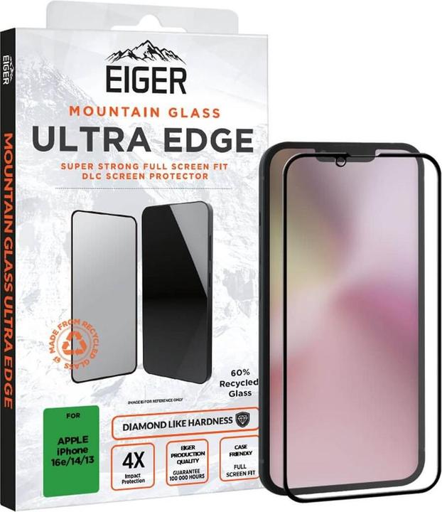 Produktbild Eiger Mountain Glass Ultra Edge (1 Stück, Apple iPhone 14, Apple iPhone 13, Apple iPhone 16e)