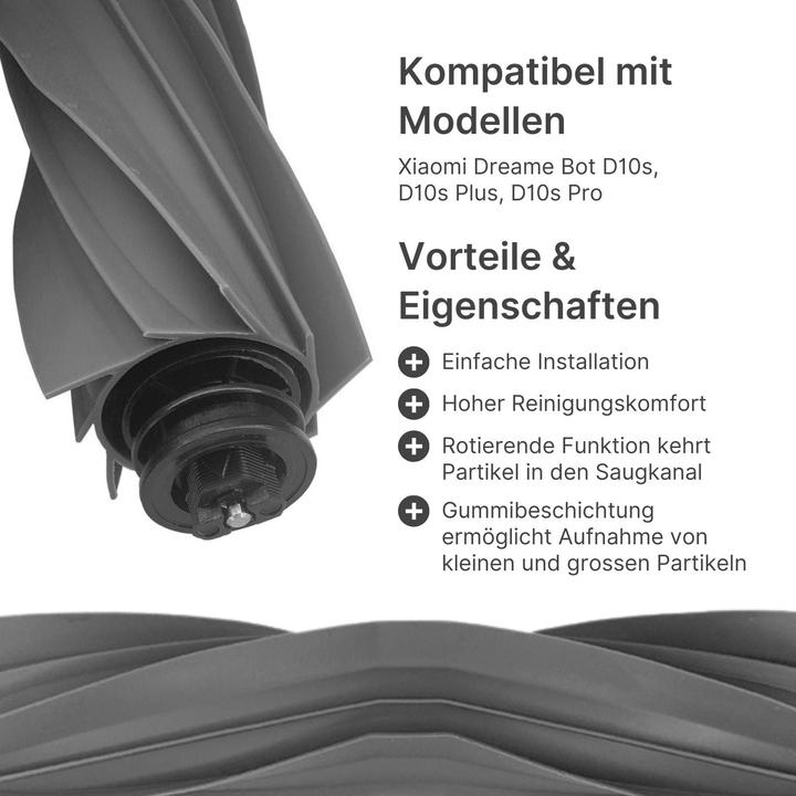 Produktbild Hermex Alternative Hauptbürste zu Xiaomi Dreame Bot D10s D10s Plus D10s Pro