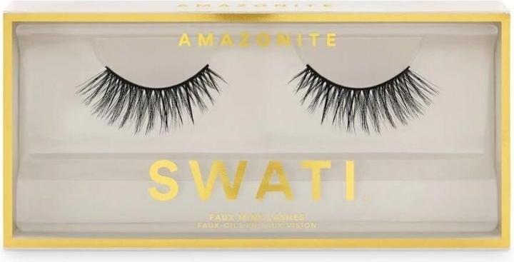 Swati Faux nerts wimpers Amazoniet (Kunstwimpers)