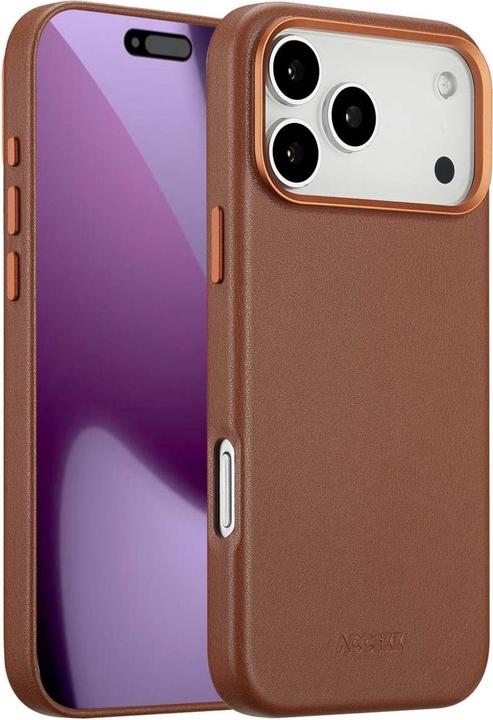 Actual product image Accezz MagSafe Leather Backcover (Apple iPhone 17 Pro Max)