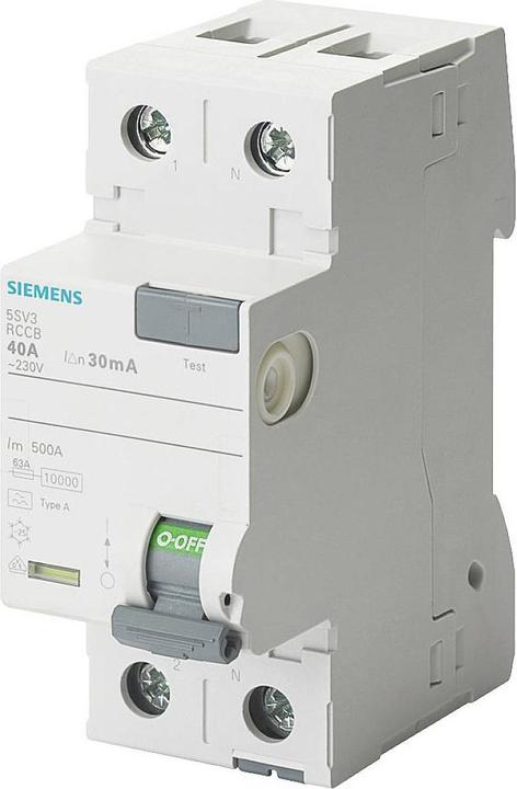 Immagine prodotto Siemens Interruttore FI tipo A A 30 mA Un AC