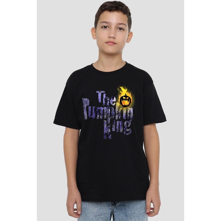 Immagine prodotto The Nightmare Before Christmas Maglietta Re della Zucca Testo Bambini (104)