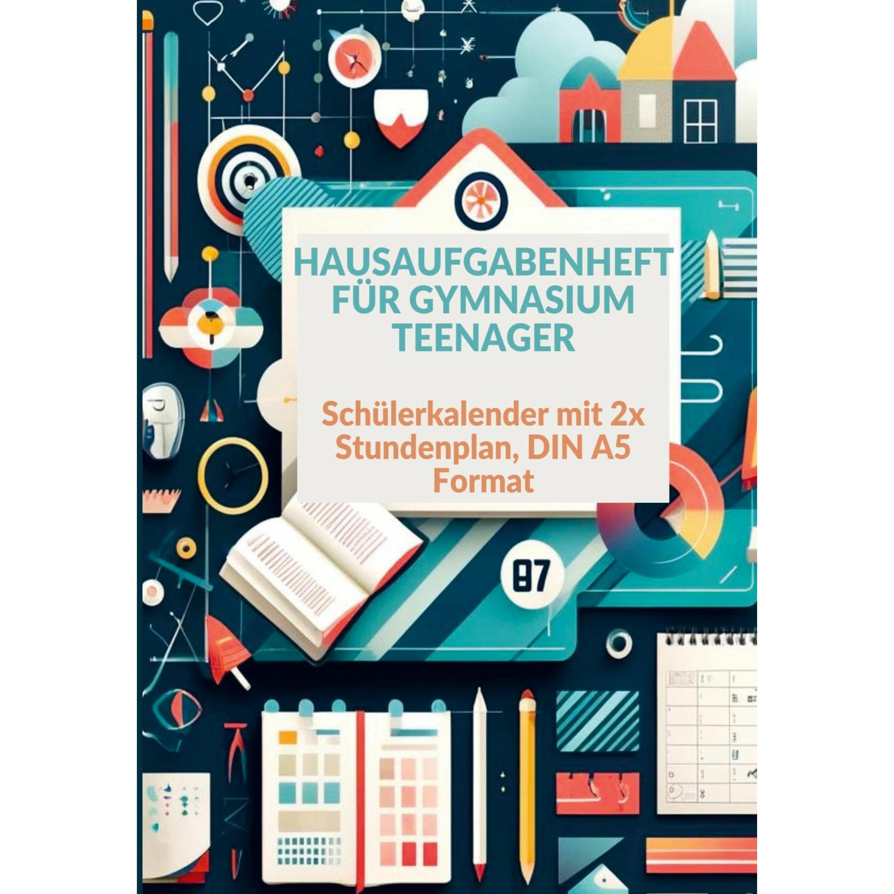 Bookmundo Direct, Agenda, Huber:Hausaufgabenheft: 1 Woche 2 Seite (A5, Deutsch)
