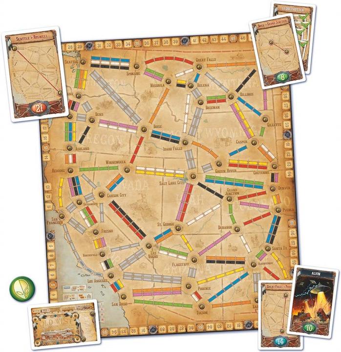 Actual product image Asmodée Ttr Ticket To Ride- France (English, French, German, Italian, 2 - 5 Players)