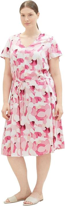 Produktbild Tom Tailor Vestito con Design di Forme Rosa (46)