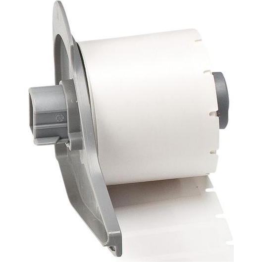 Brady, Etiketten, M7-29-417, selbstlaminierendes Vinyl, Weiss/Transparent, matt, 12.70 x 12.70(38.10) mm, für K