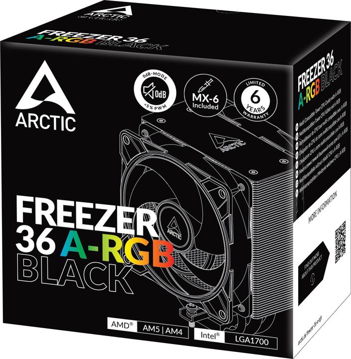 Actual product image Arctic Freezer 36 A-RGB (Black) (159 mm)