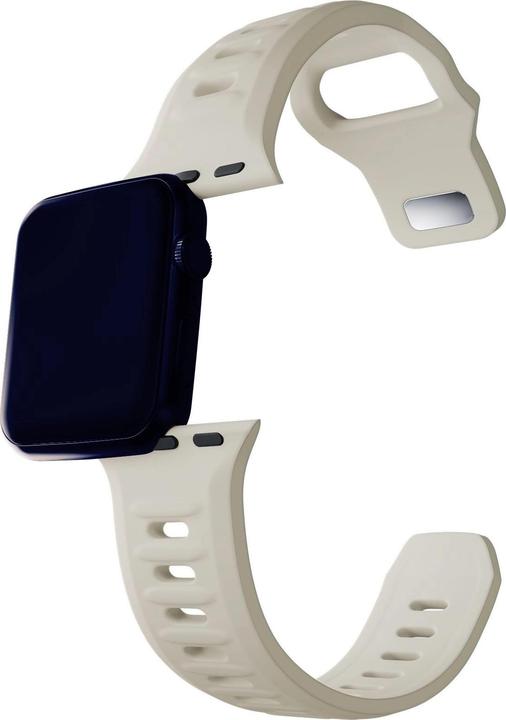 Produktbild 3MK Silicone Watch Strap beżowy/beige dla Apple Watch 38/40/41mm (Silikon, Edelstahl)