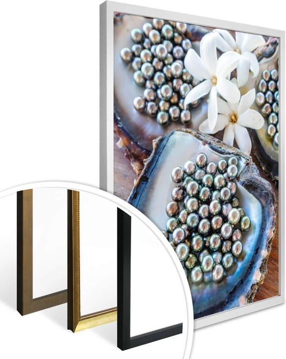 Actual product image Trenddeko Tahitian black pearls (30 x 40 cm)