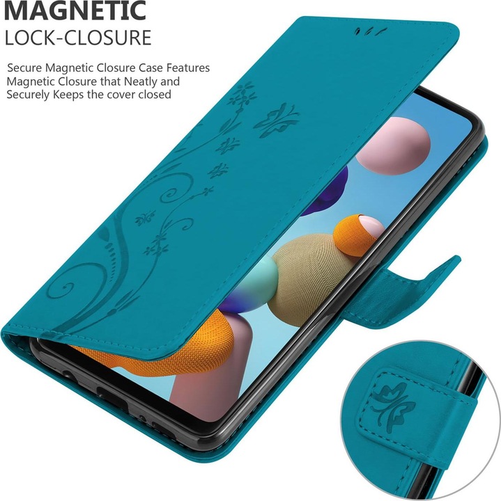 Actual product image Cadorabo Flower Book Cover (Samsung Galaxy A21s)
