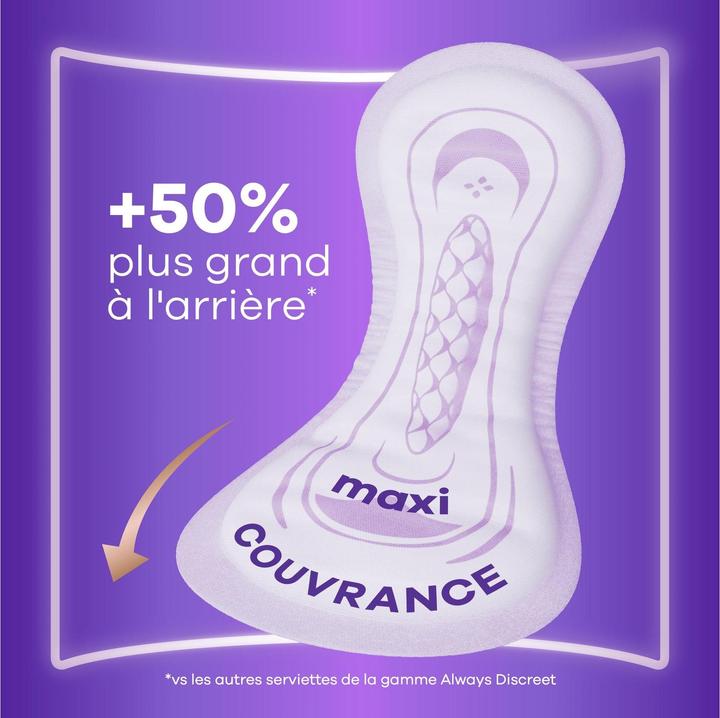 Actual product image Always Discreet Inkontinenz-Einlagen Maxi Comfort Monatspaket bei Blasenschwäche, 48 Einlagen (4 Pac (48x)