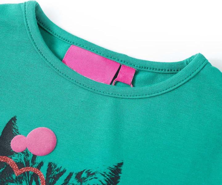 Immagine prodotto VidaXL Camicia da bambino a maniche lunghe verde chiaro 104,Materiale: 95% cotone (104)