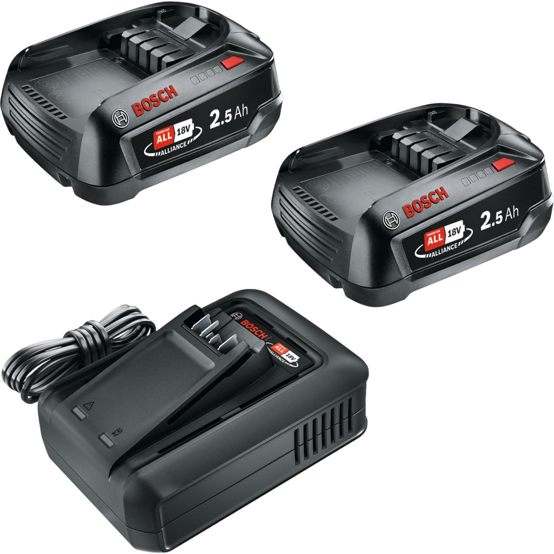 Bosch Home & Garden, Batteria + Caricatore, Set iniziale (18 V)