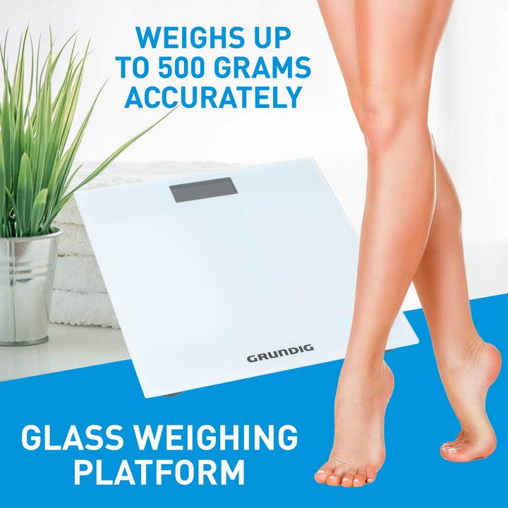 Actual product image Grundig Body scale white 28x28x2,2cm (180 kg)