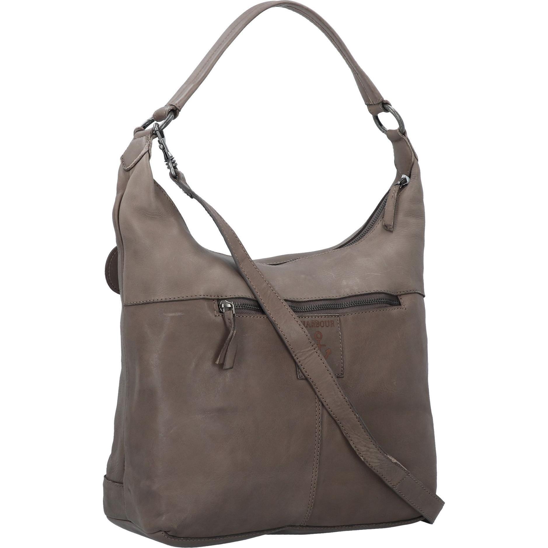Thumbnail - Harbour 2nd, Handtasche, Anchor Love Emmy Schultertasche Leder 39 cm, Grau