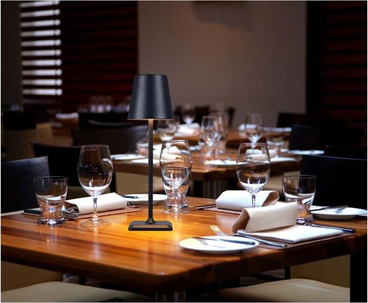 Actual product image Techly Cordless LED table lamp Touch Black (320 lm)