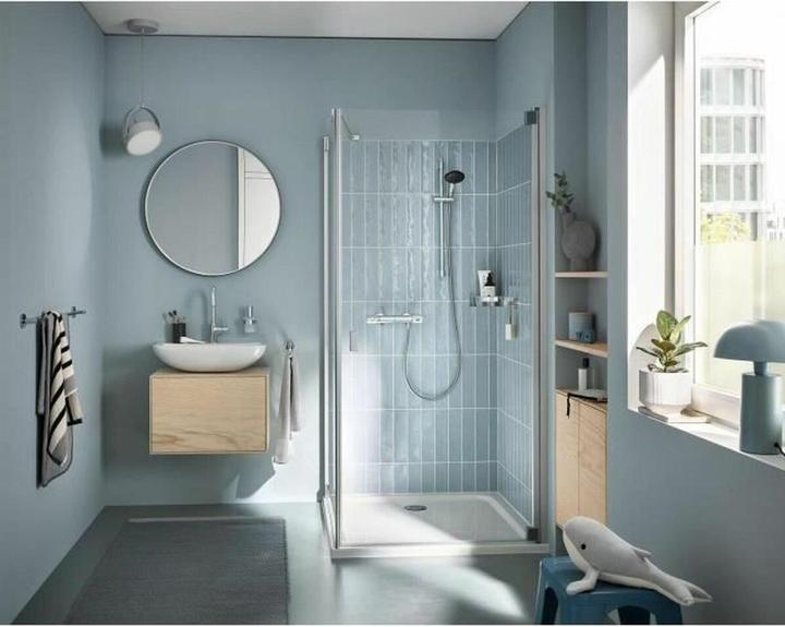 Produktbild Grohe Precision Feel QuickFix Thermostat-Duscharmatur und Vitalio Start 110 Brausestangenset, Länge 600mm