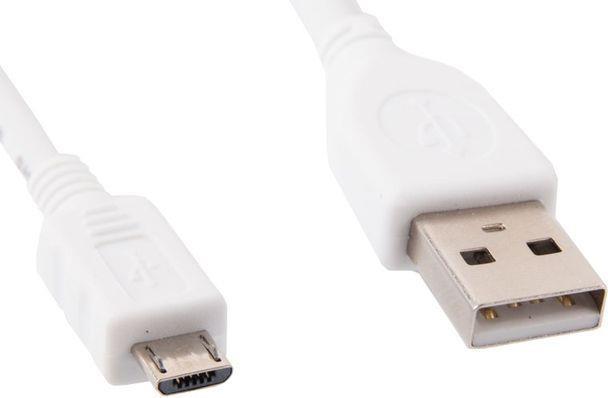 Gembird Cavo micro-USB da 1 m di colore bianco CCP-mUSB2-AMBM-W-1M (1 m, USB 2.0)