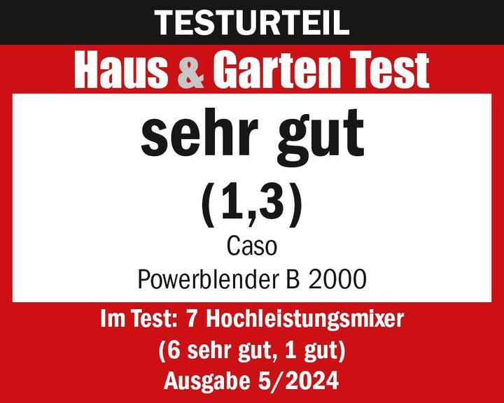 Actual product image Caso Power Blender (2000 W)