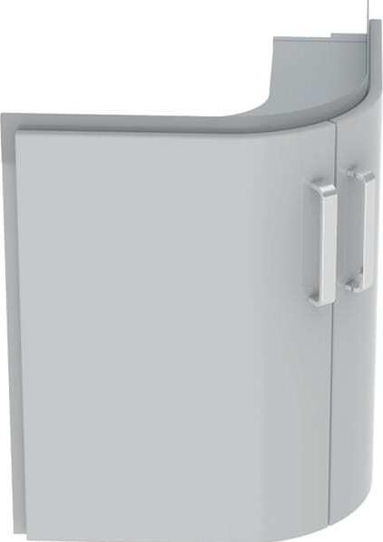 Actual product image Geberit Corner wash-hand basin Vanity unit Renova Nr. 1 Comprimo New 482x605x482mm Light grey matt/light (53 x 53 x 65 cm)