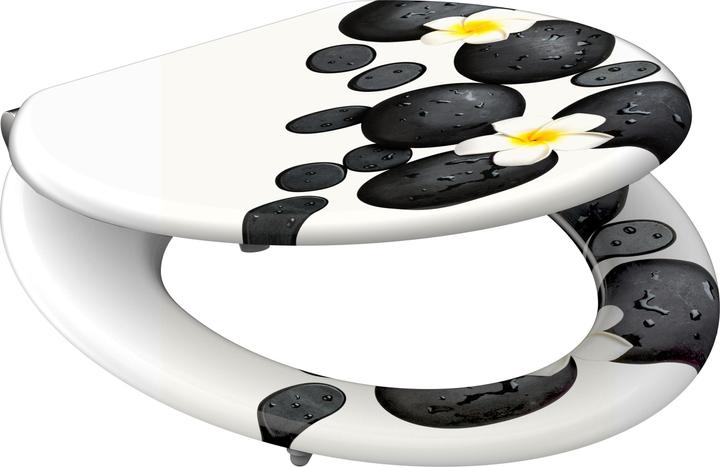 Produktbild Schütte WC Sitz Holz MDF WC-Sitz STONE DECORATION Absenkautomatik 80185-A 0