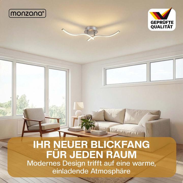 Produktbild Monzana LED Deckenleuchte Ny bolge (1200 lm)