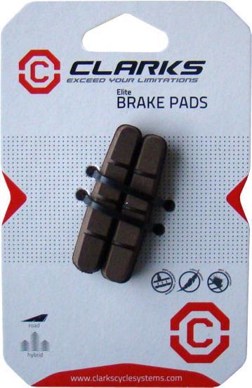 Productafbeelding Clarks Unisex - Volwassene x Campagnolo remblok voor keramische velgen, zwart, 5,2 cm (Shimano, Campagnolo, Gretig, Tektro, Kurk)