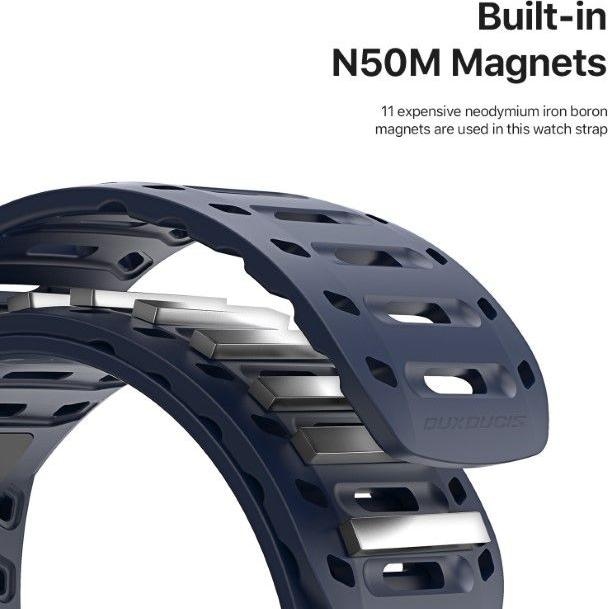 Actual product image Dux Ducis CS Armband (49 mm, 45 mm, 46 mm, 44 mm, 42 mm, Silicone, Apple Watch Series 5, Apple Watch Series 4, Apple Watch Series 3, Apple Watch Ultra 2, Apple Watch Series 8, Apple Watch Series 6, Apple Watch SE (2022/2023), Apple Watch Series 7, Apple Watch Series 9, Apple Watch Ultra, Apple Watch Series 10)