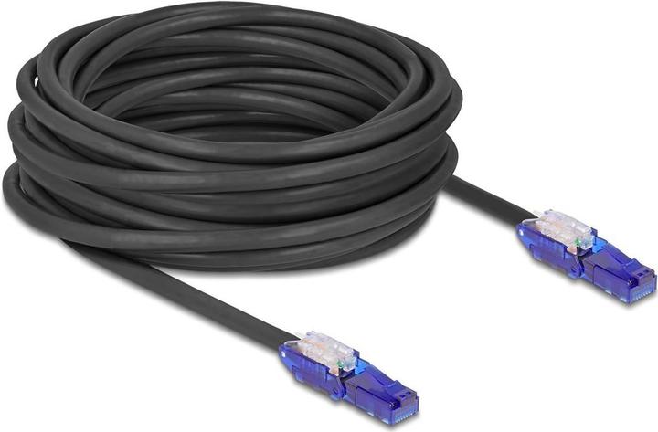 Actual product image Delock RJ45 network cable Cat.6 UTP with 180° angled connector (UTP, CAT6, 10 m)