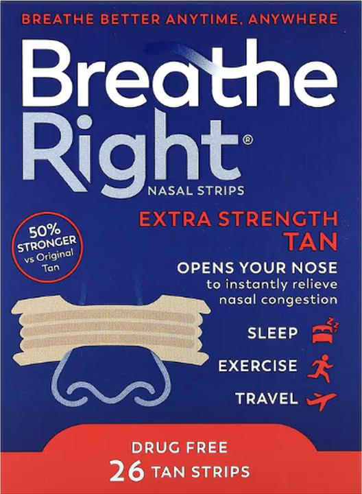 Produktbild Breathe Right Nasenpflaster EXTRA Strenght TAN