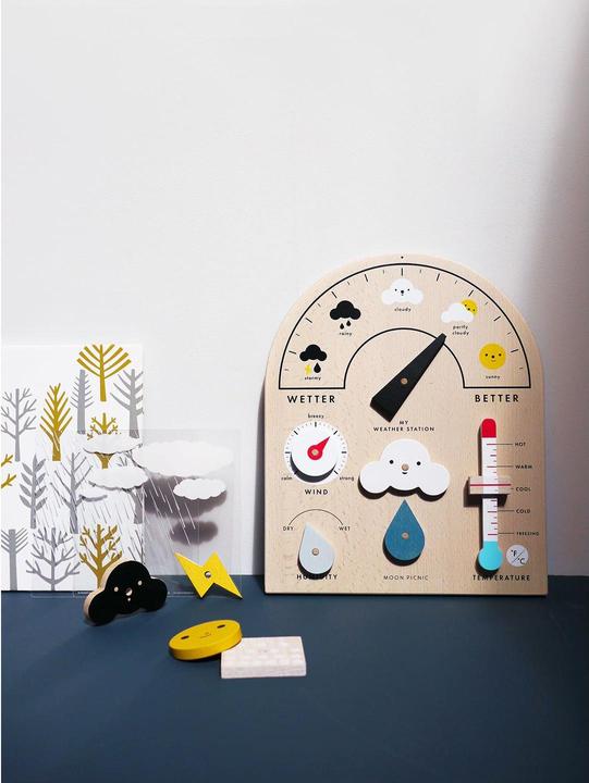Produktbild Moon Picnic hölzerne Wetterstation für Kinder (Vietnamesisch)
