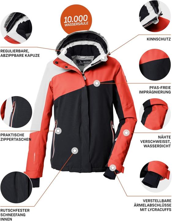 Produktbild Killtec Giacca da Sci con Cappuccio Staccabile e Paraneve (38)